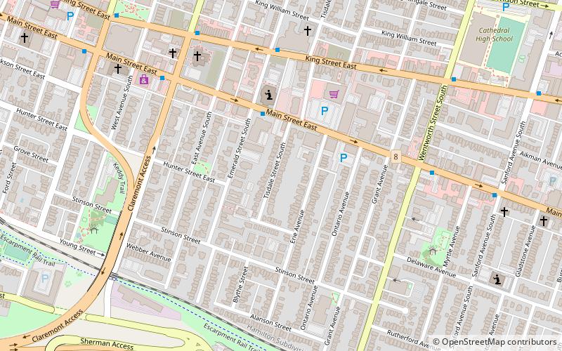 Hamilton-Centre location map