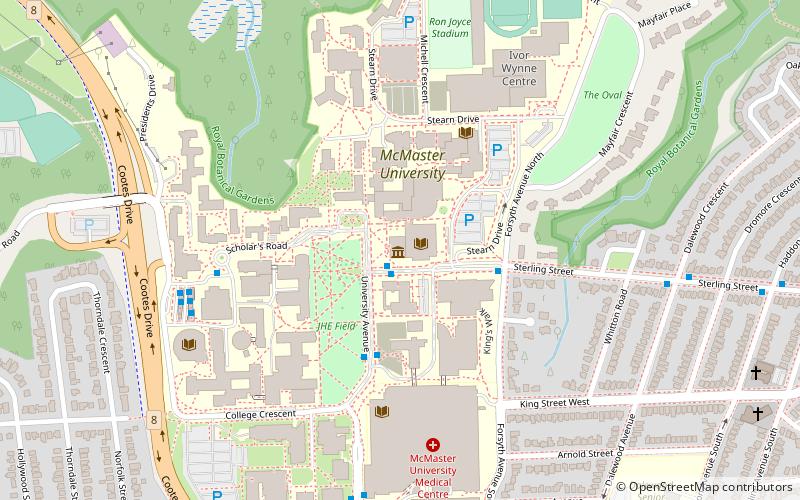 McMaster Museum of Art location map