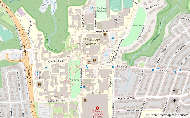 McMaster University Library location map
