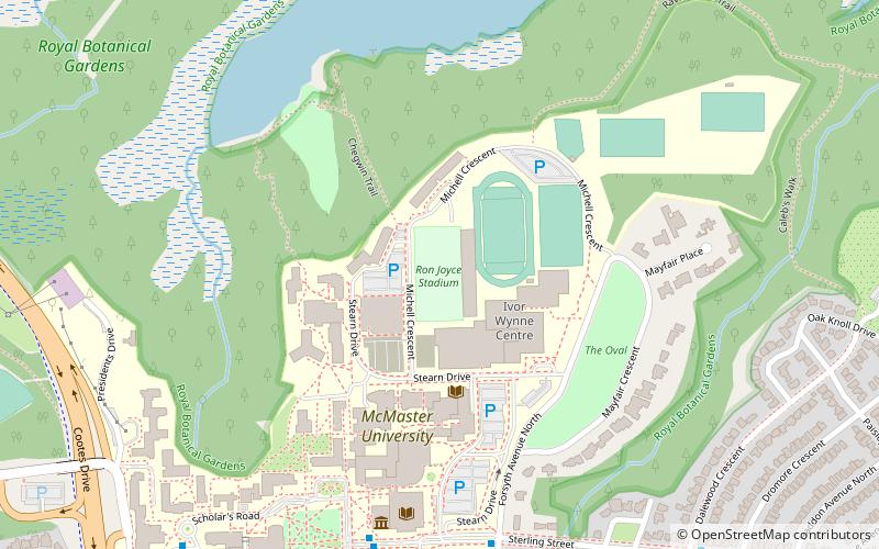 Ron Joyce Stadium location map