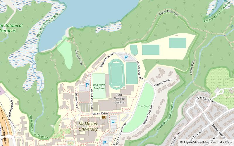 David Braley Athletic Centre location map