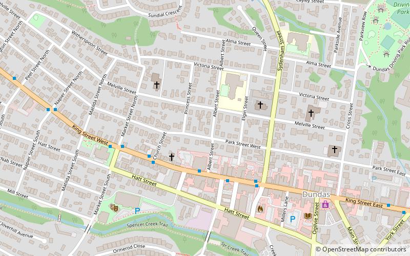 Dundas Museum and Archives location map