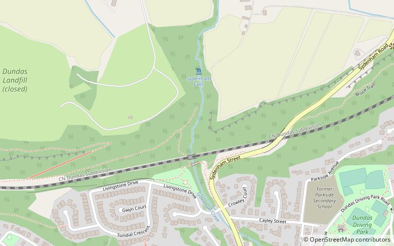 Sydenham Falls location map