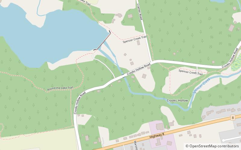 Darnley Cascade location map