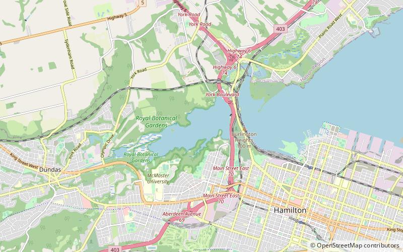 Cootes Paradise location map