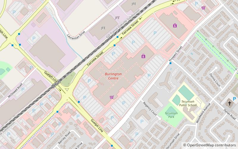Burlington Mall location map