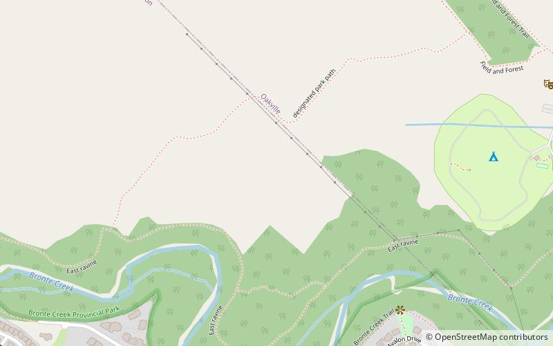 Oakville North—Burlington location map
