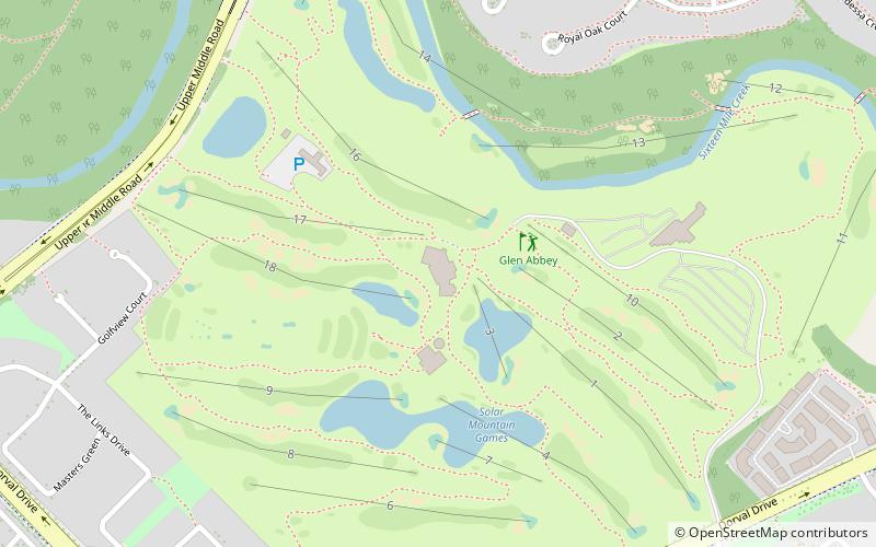 Glen Abbey Golf Course location map