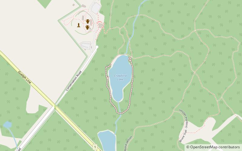 Crawford Lake location map