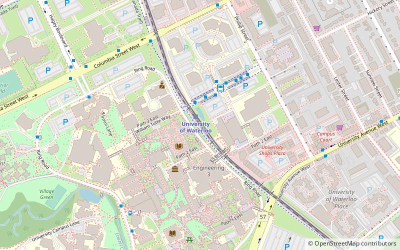 University of Waterloo station location map