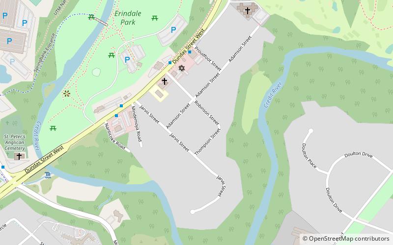 Erindale location map