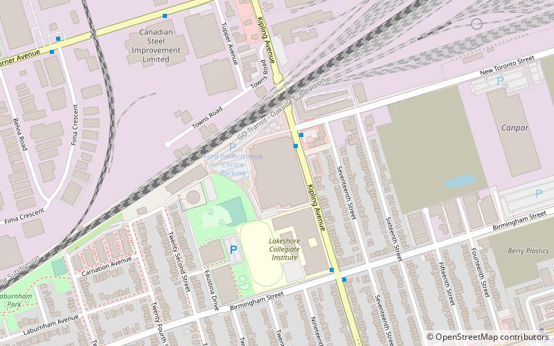 ford performance centre toronto location map