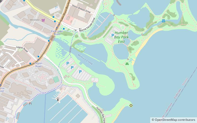 Humber Bay Park location map
