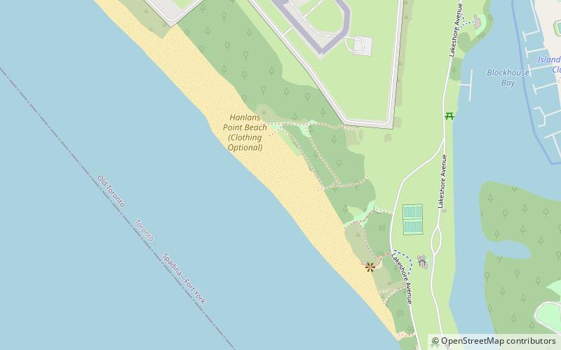 Hanlan's Point Beach location map