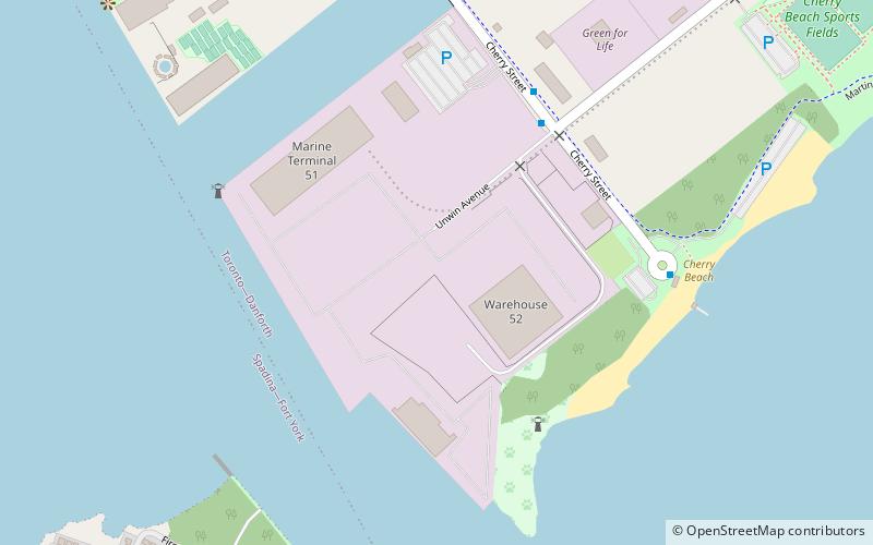 Port of Toronto location map