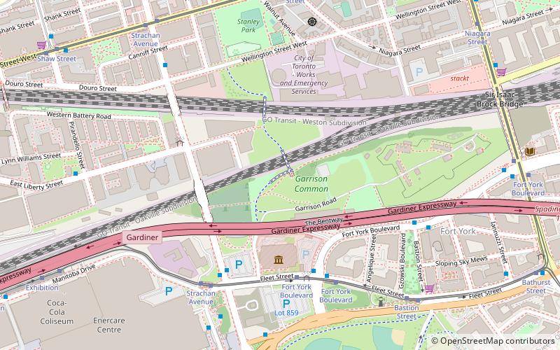 Garrison crossing location map