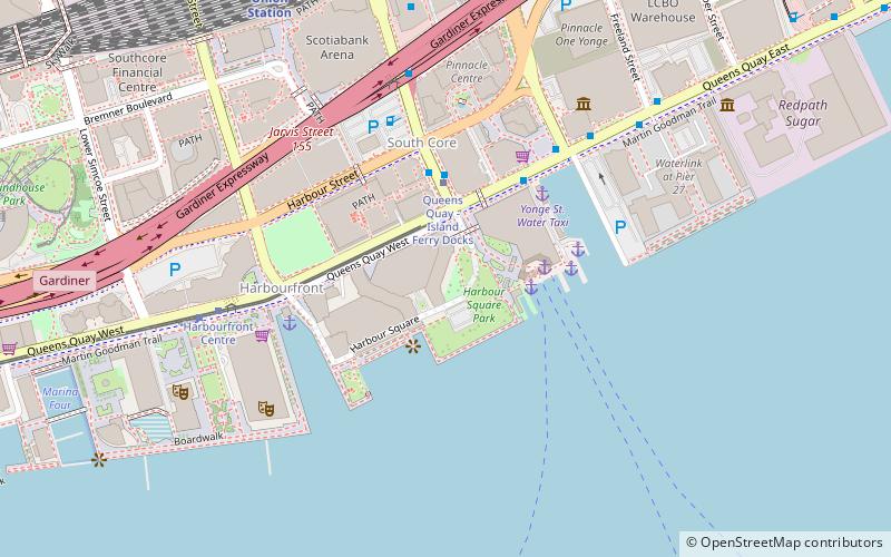 Harbour Square Park location map
