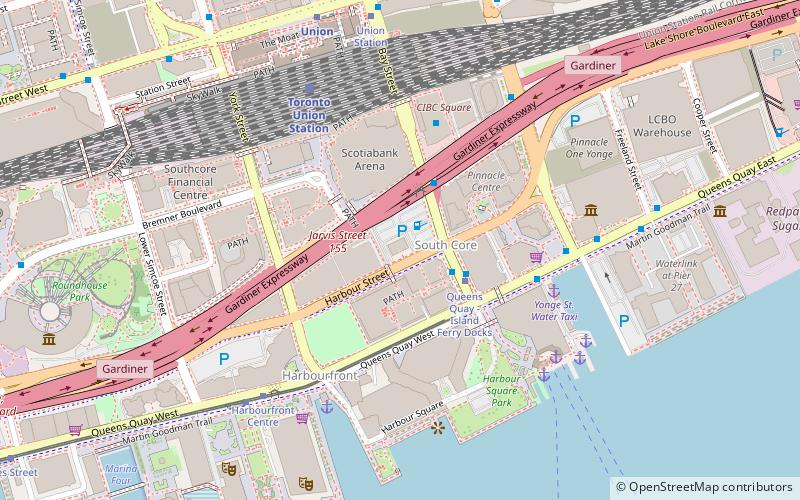 Toronto Harbour Commission Building location map
