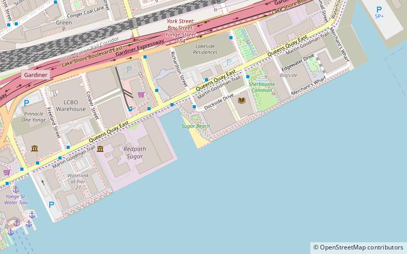 Sugar Beach location map