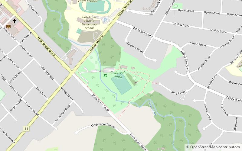 Cedarvale Park location map
