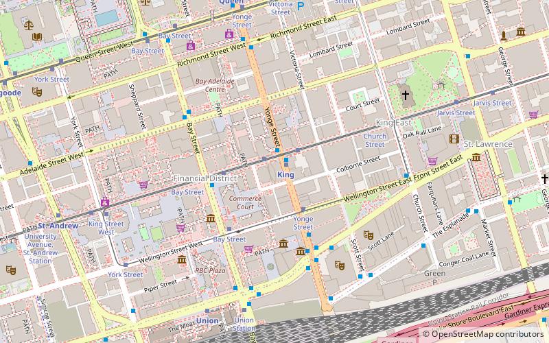 One King West location map