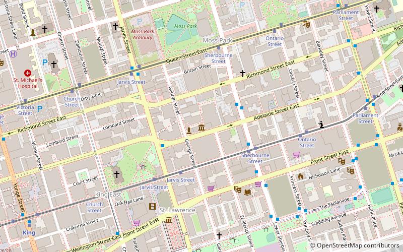 Toronto's First Post Office location map