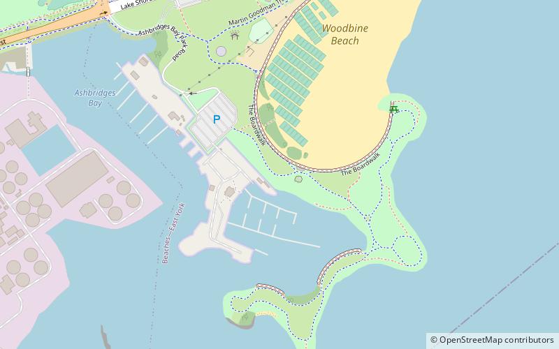 Ashbridge's Bay location map
