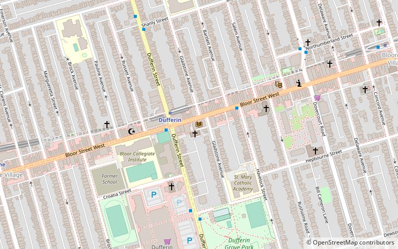 Bloor/Gladstone Library location map