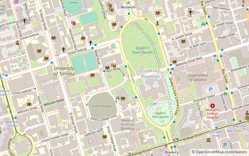 University of Toronto Faculty of Music location map