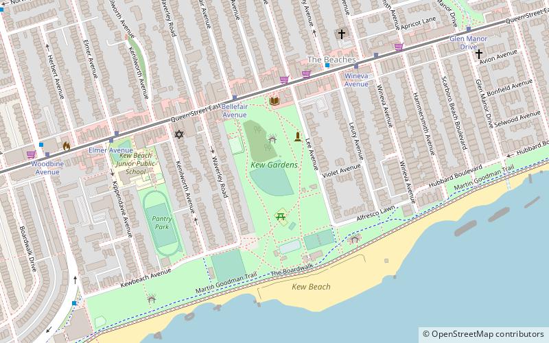 Kew Gardens location map