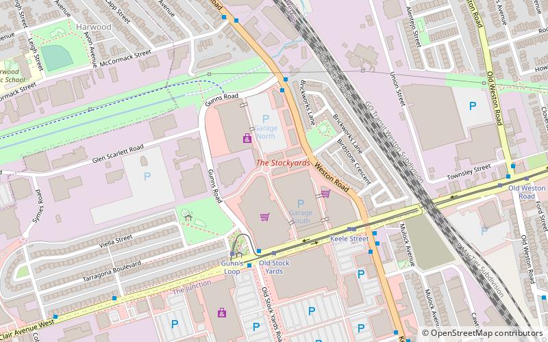 the stockyards toronto location map