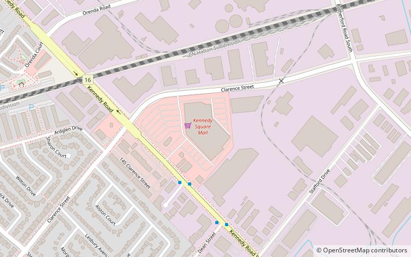 kennedy square mall brampton location map
