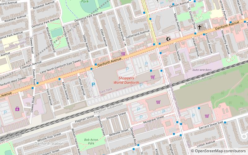 Shoppers World Danforth location map