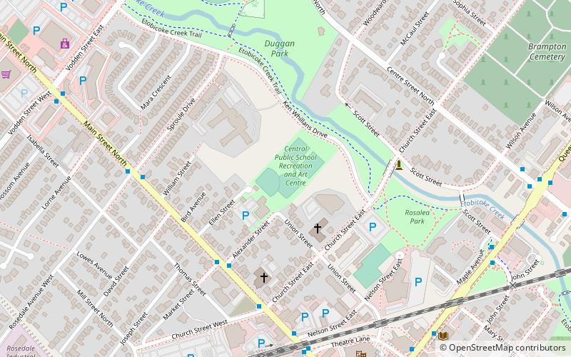 central public school recreation and art centre brampton location map