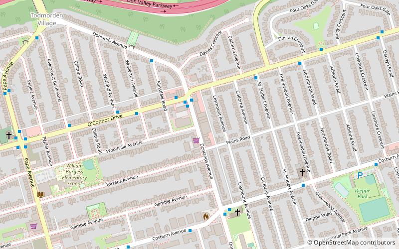 Donlands Theatre location map