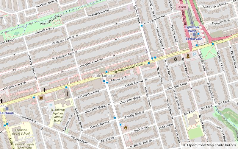 Reggae Lane location map