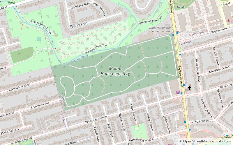 Mount Hope Catholic Cemetery location map