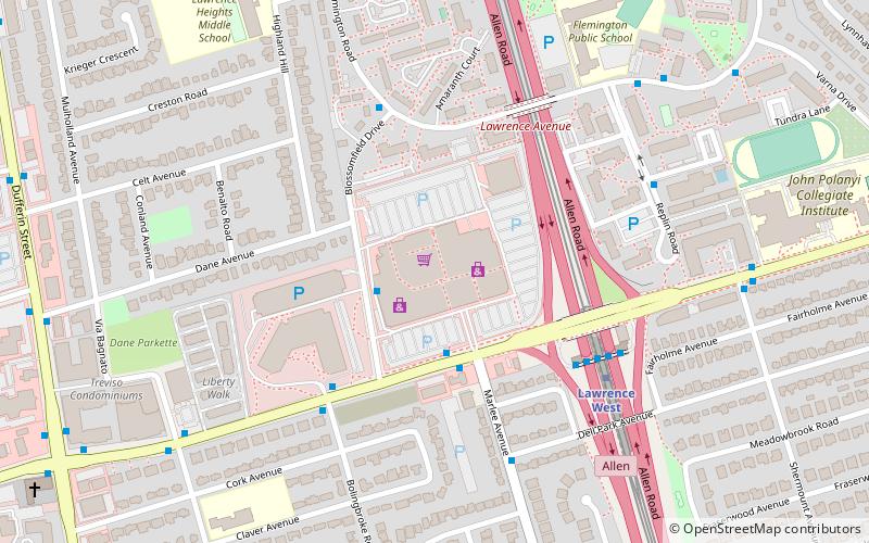 Lawrence Allen Centre location map