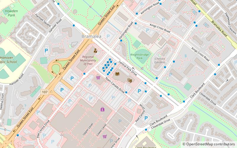 Brampton Library location map