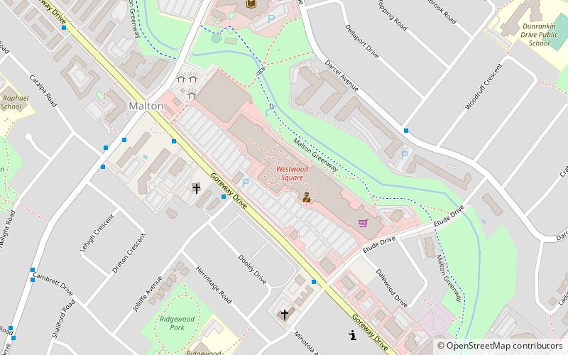 Westwood Square Mall location map