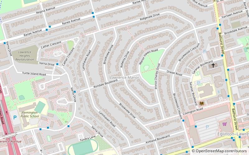 Lawrence Manor location map