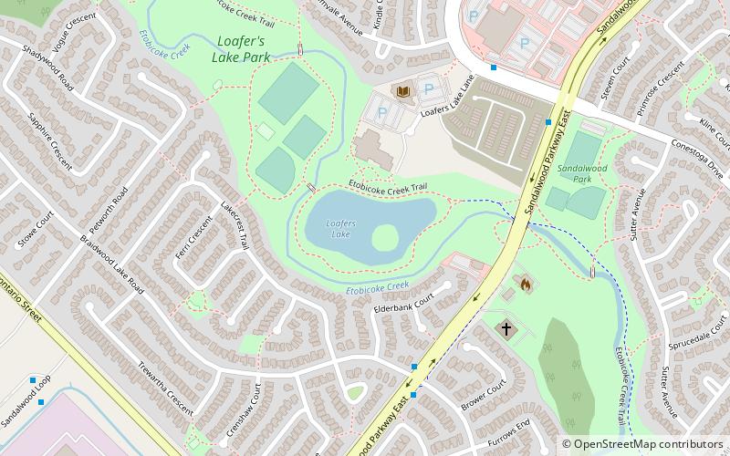 Loafers Lake location map