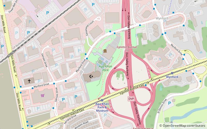 Aga Khan Park location map