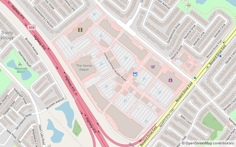 Trinity Common Mall location map