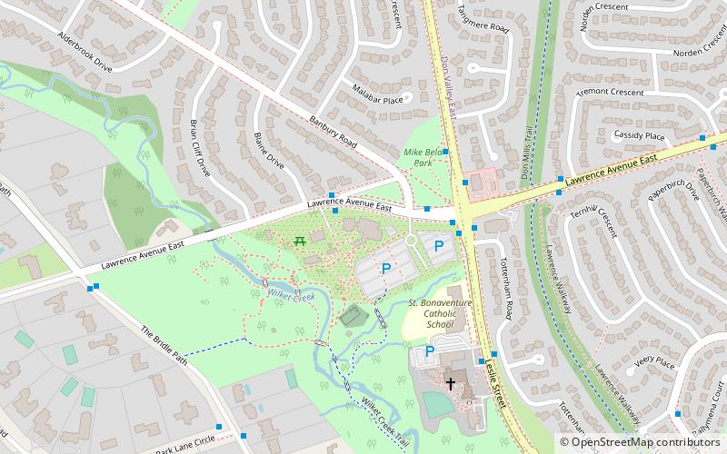 Toronto Botanical Garden location map