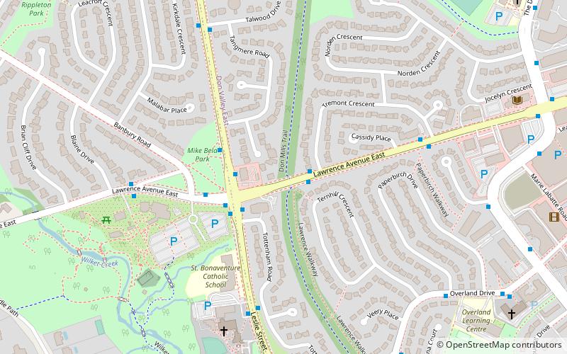 Don Mills Trail location map