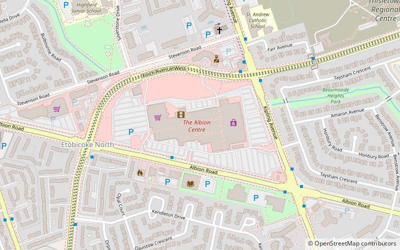 Albion Centre location map