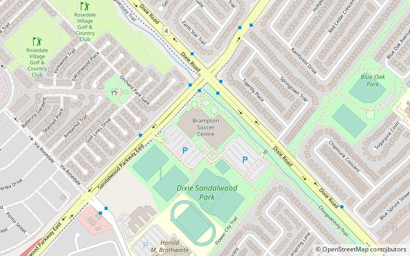 Brampton Soccer Centre location map