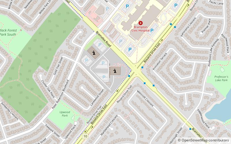 Temple mormon de Toronto location map