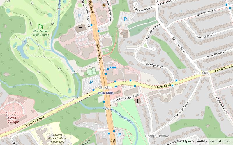 York Mills Centre location map